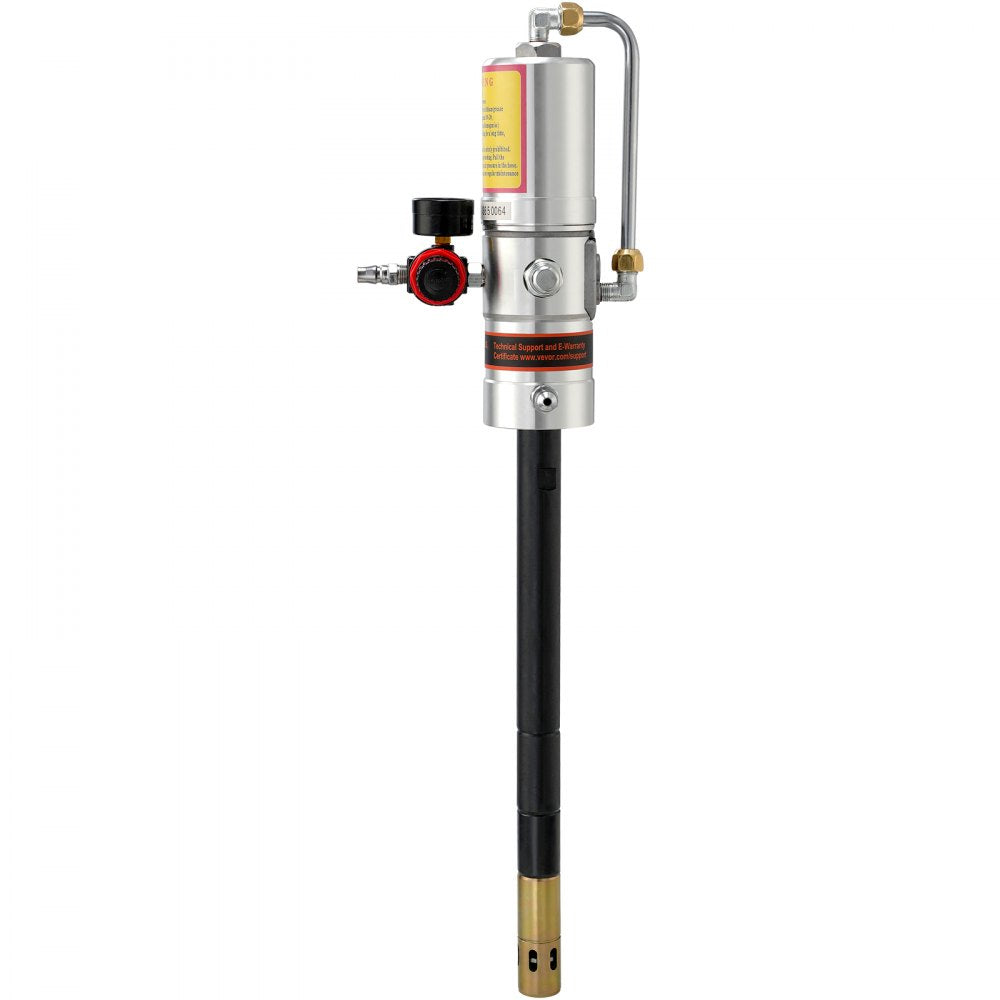 VEVOR Grease Pump, 50:1 Pressure Ratio Air Operated Grease Pump with 13 ft High Pressure Hose and Grease Gun, Pneumatic Grease Pump, Portable Lubrication Grease Pump with 360° Swivel Grease Gun Head 