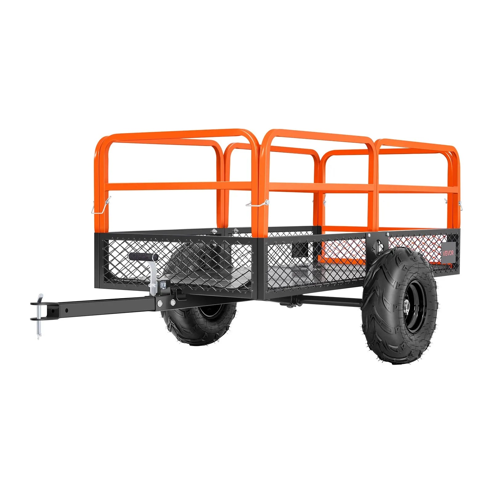 VEVOR Dump Trailer 1600 lbs 22 Cu. Ft Tow Behind Steel Garden Yard Trailer Cart