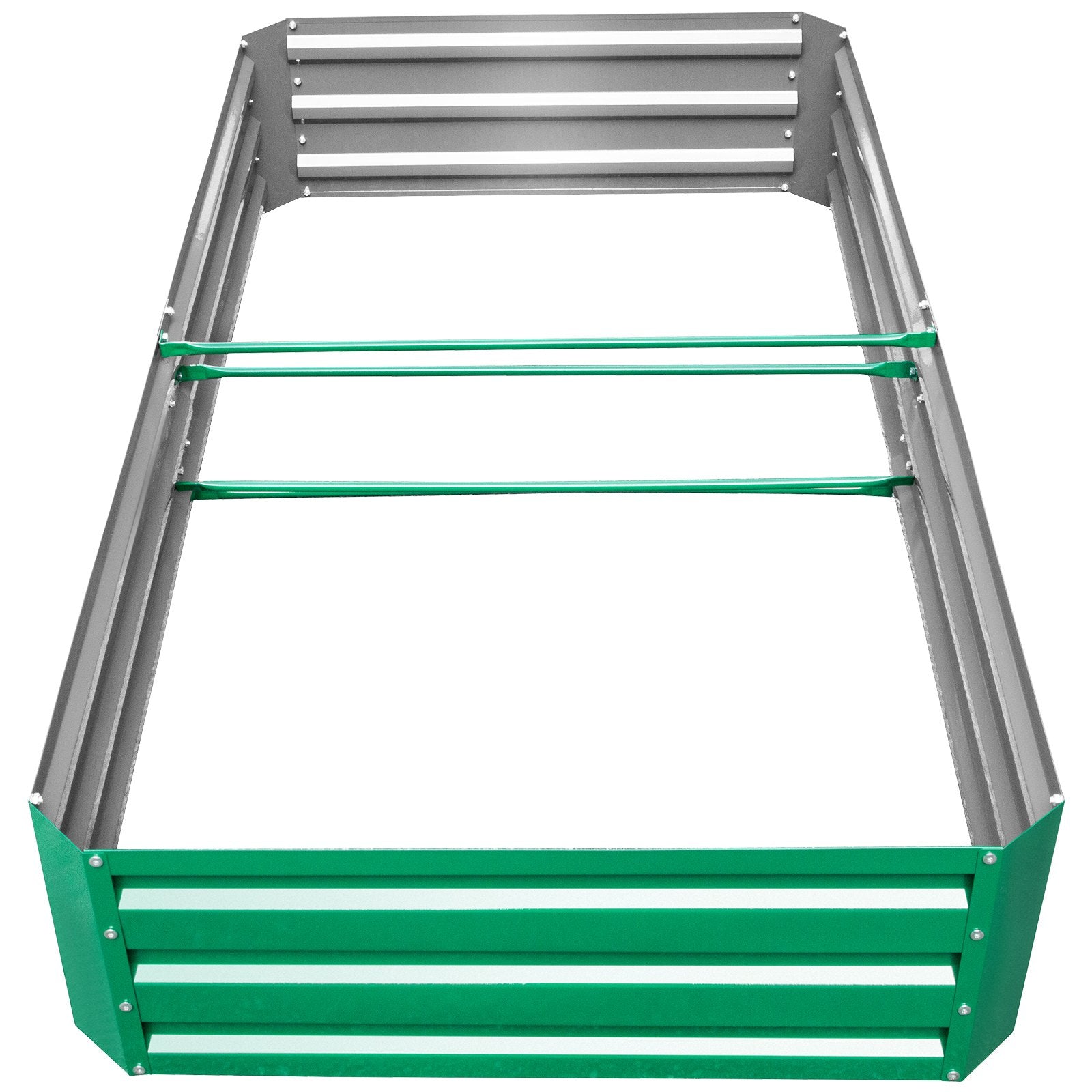 VEVOR Galvanized Raised Garden Bed, 48" x 24" x 12" Metal Planter Box, Green Steel Plant Raised Garden Bed Kit, Planter Boxes Outdoor for Growing Vegetables, Flowers, Fruits, Herbs, and Succulents 