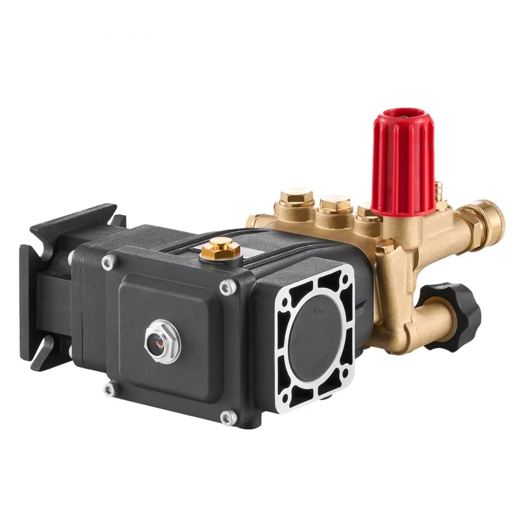 VEVOR Pressure Washer Pump 3/4" Shaft Horizontal Triplex Plunger 3300 PSI 2.5GPM