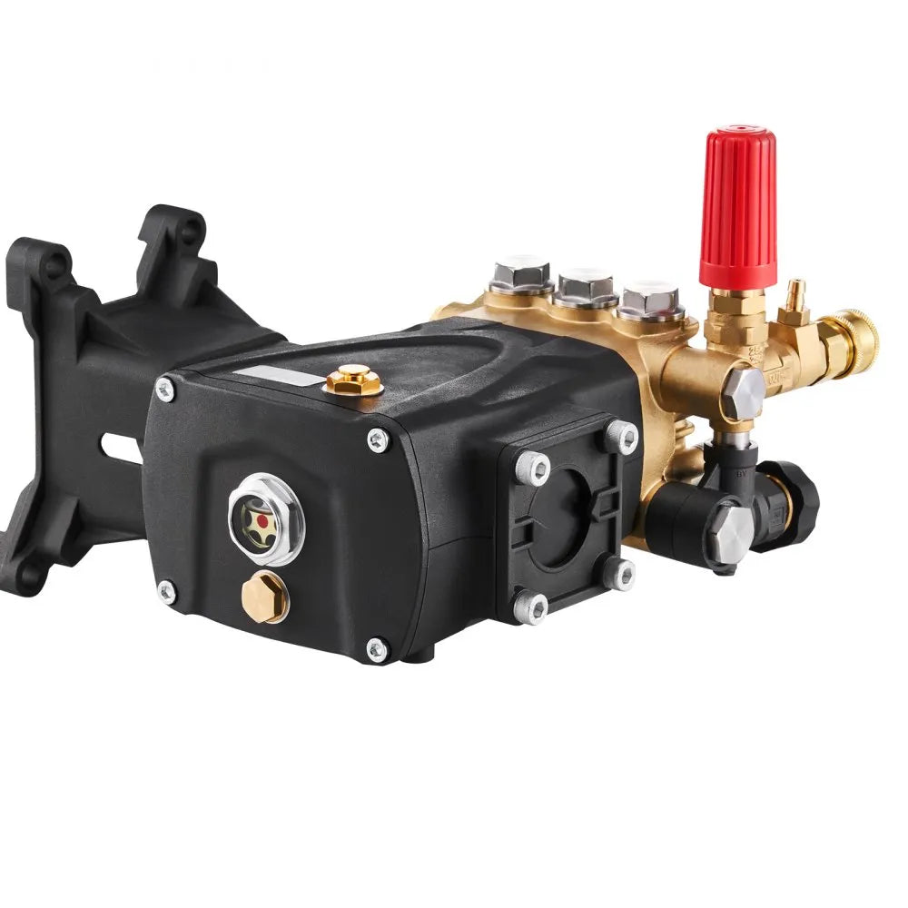 VEVOR Pressure Washer Pump 1" Shaft Horizontal Triplex Plunger 4200 PSI 4.2GPM