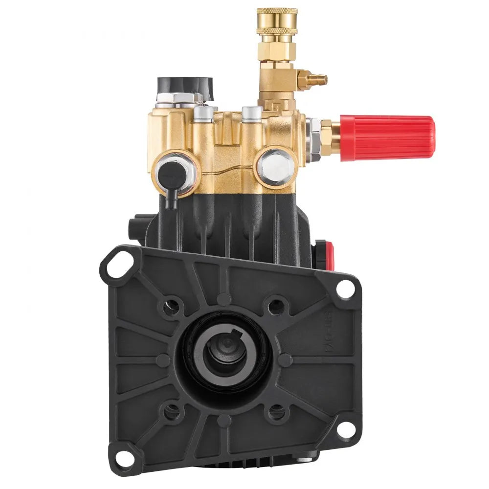 VEVOR Pressure Washer Pump 1" Shaft Horizontal Triplex Plunger 4400 PSI 4.4GPM