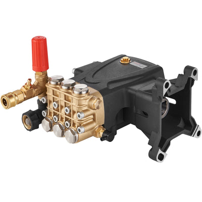 VEVOR Pressure Washer Pump, 1" Shaft Horizontal Triplex Plunger, 4400 PSI, 4 GPM Flow, Replacement Power Washer Pumps Kit, Parts Washer Pump, Compatible with Simpson MorFlex Models 40224, 40225, 40226 