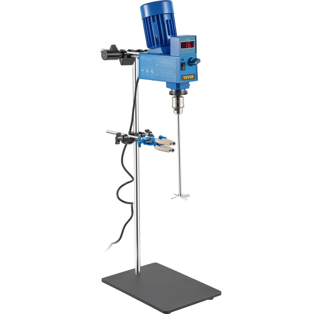 VEVOR 20L Electric Overhead Stirrer Mixer 2000RPM Digital Overhead Stirrer Mixer 200W Lab Mixer Blender Variable Speed Electric Overhead Mixer 