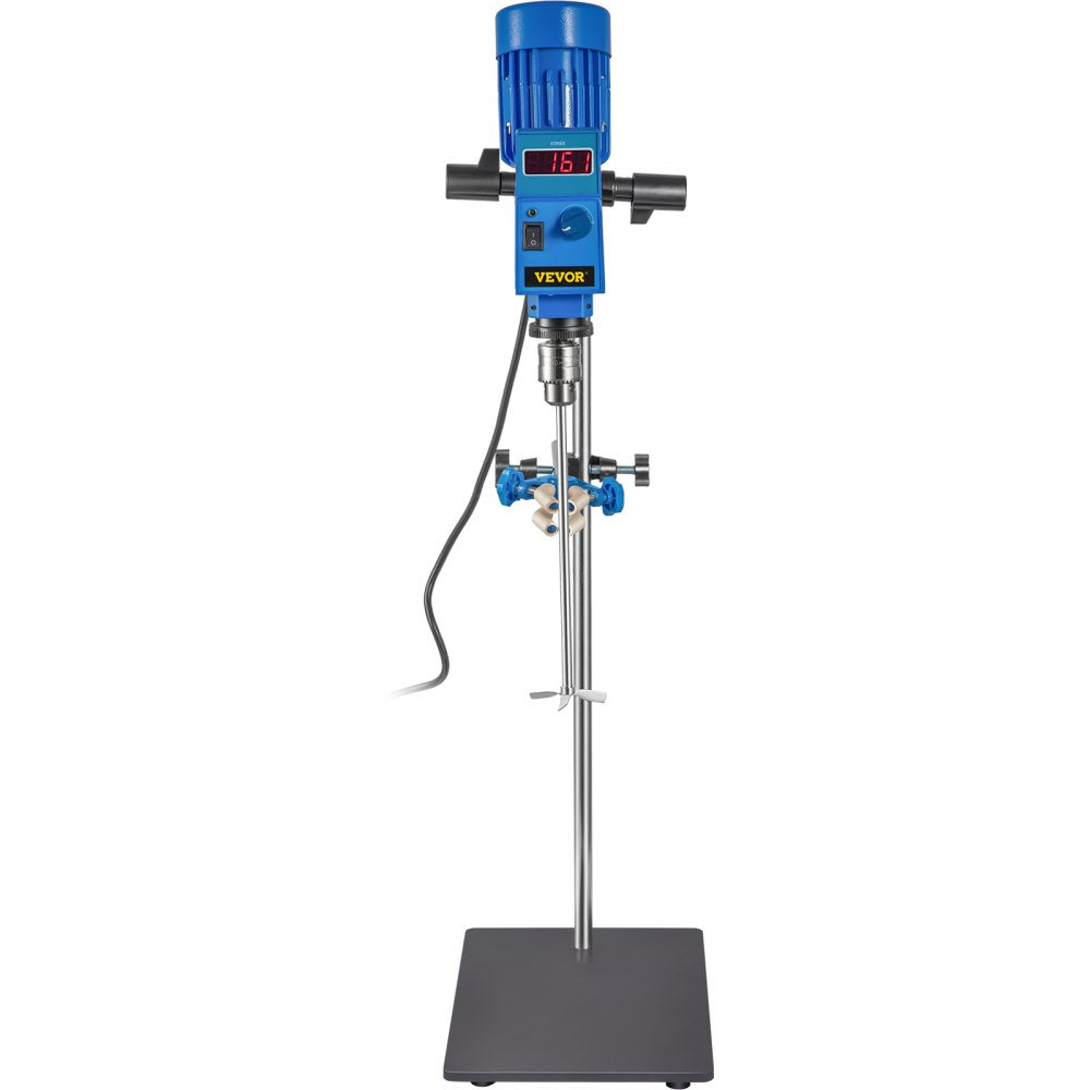 VEVOR 20L Electric Overhead Stirrer Mixer 2000RPM Digital Overhead Stirrer Mixer 200W Lab Mixer Blender Variable Speed Electric Overhead Mixer 