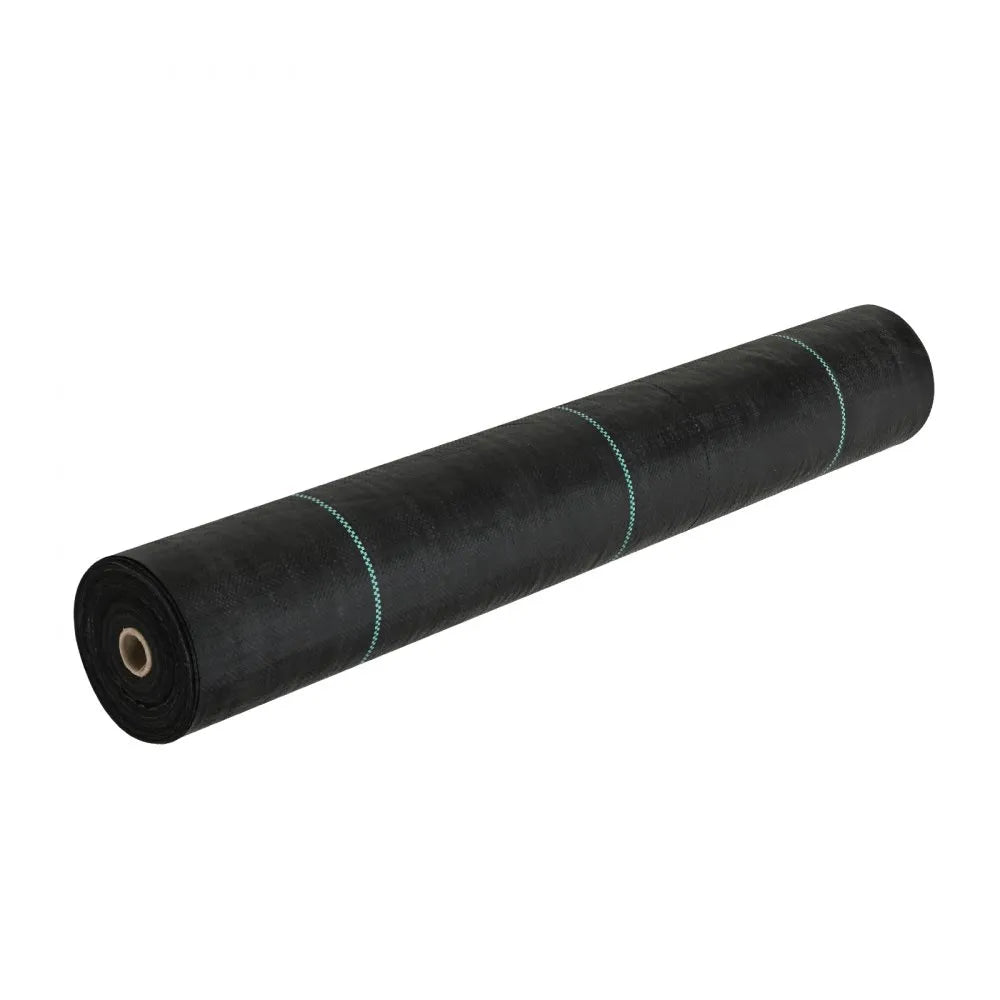 VEVOR Weed Barrier Landscape Fabric, 3.28*164FT Heavy Duty Garden Weed Fabric, Woven PP Weed Control Fabric, Driveway Fabric, Geotextile Fabric for Landscaping, Ground Cover, Weed Blocker Weed Mat, Bl