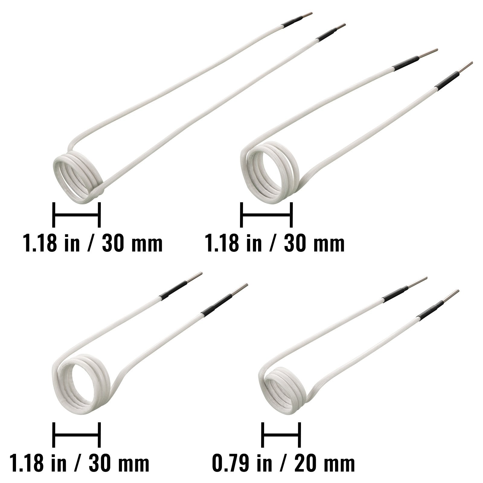 VEVOR Induction Heater Coil Kit 8PCS Most Used Induction Heater Coils with Varying Lengths, Heat Resistant Induction Heater Tool with Flexibility and Long Lifespan For Removing Rusty Bolts and Nuts 