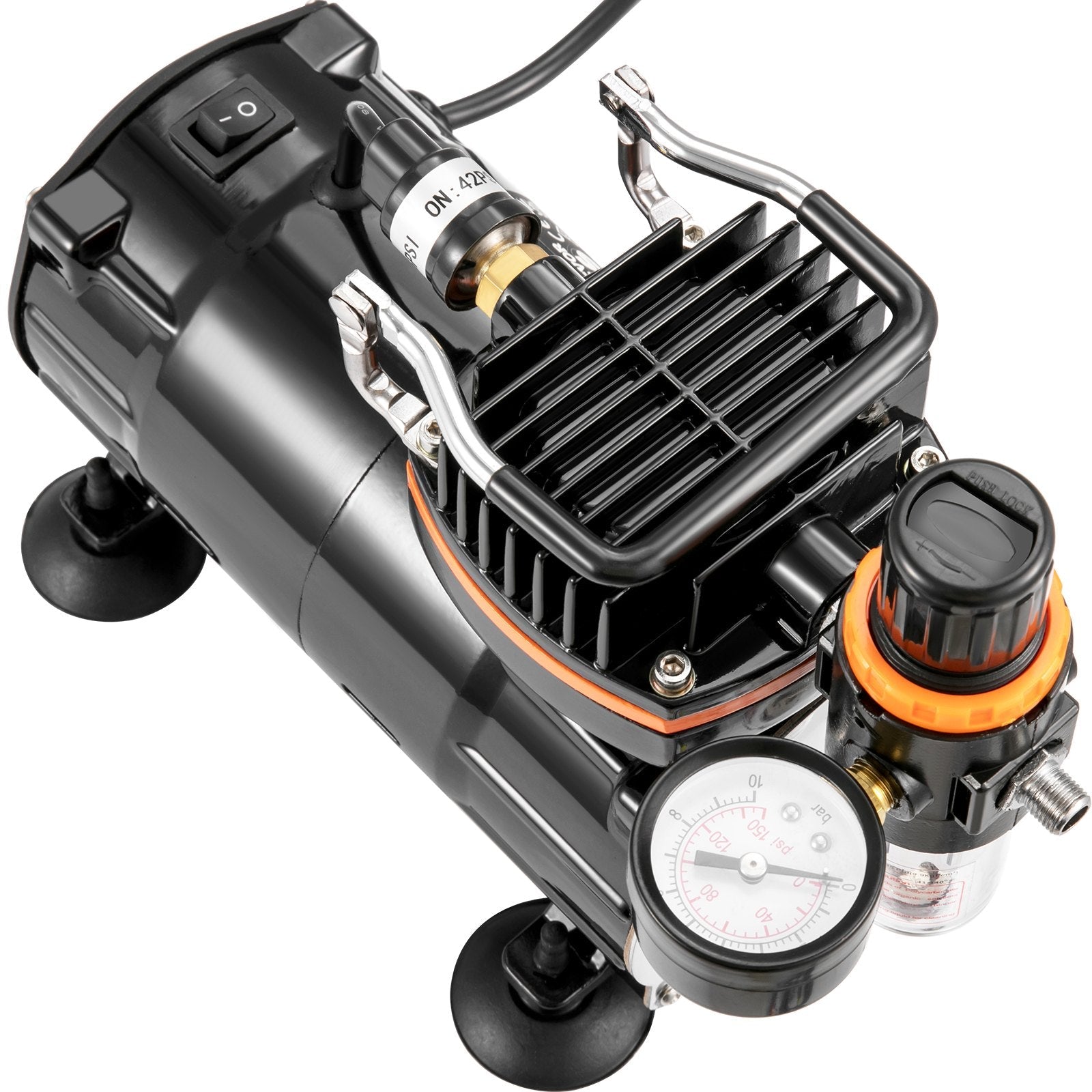 VEVOR Airbrush Kit, Professional Airbrush Set with Compressor, Airbrushing System Kit with Multi-Purpose Dual-Action Gravity Feed Airbrushes, Art Nail Cookie Tatto 