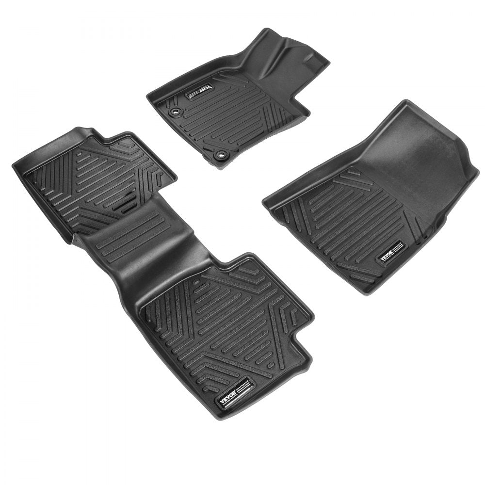 VEVOR Automotive Floor Mats Fits for Toyota Camry 2018-2024 3 pcs TPE Liners 