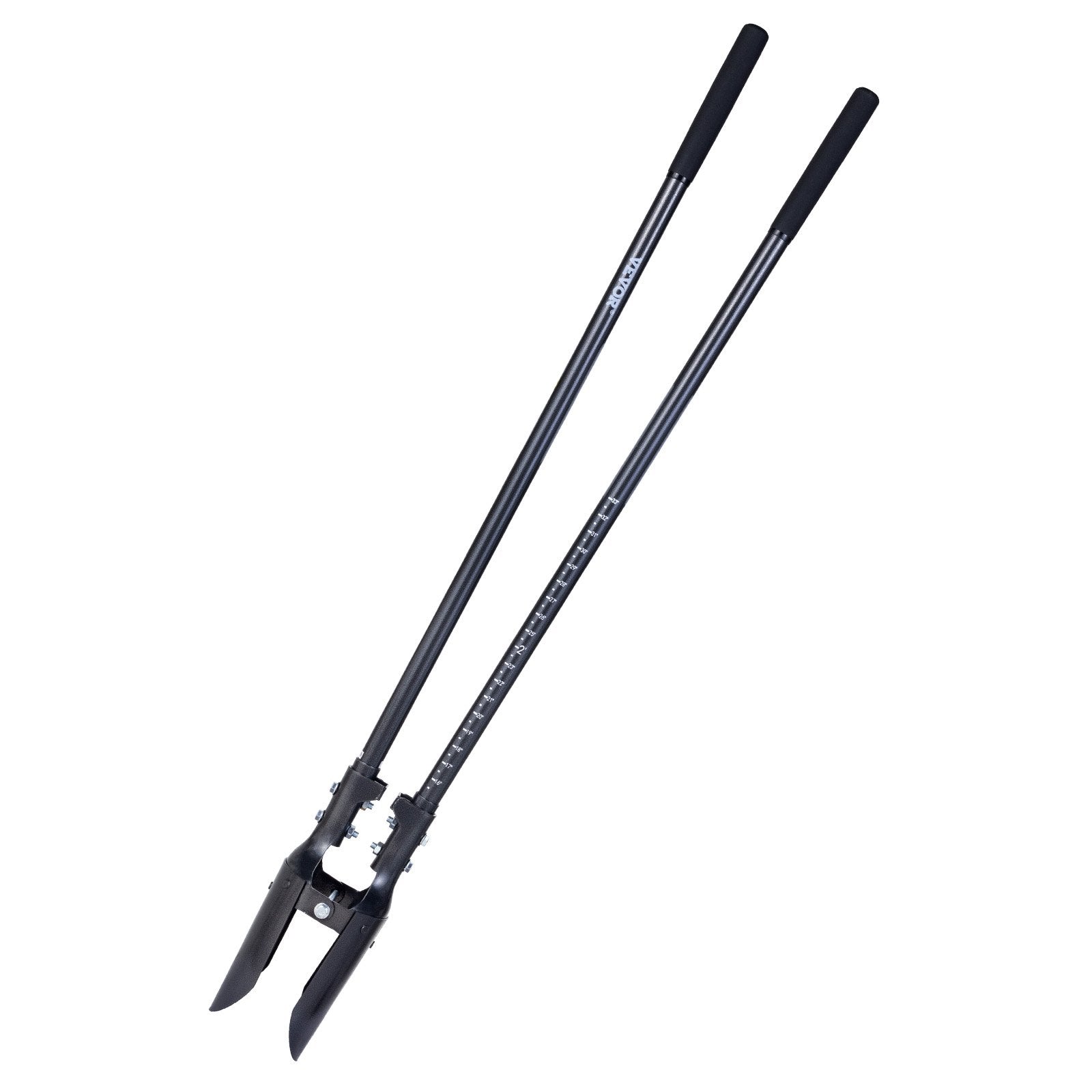 VEVOR Post Hole Digger with Carbon Steel Handle Scale Marks 57.5" Hole Digger 