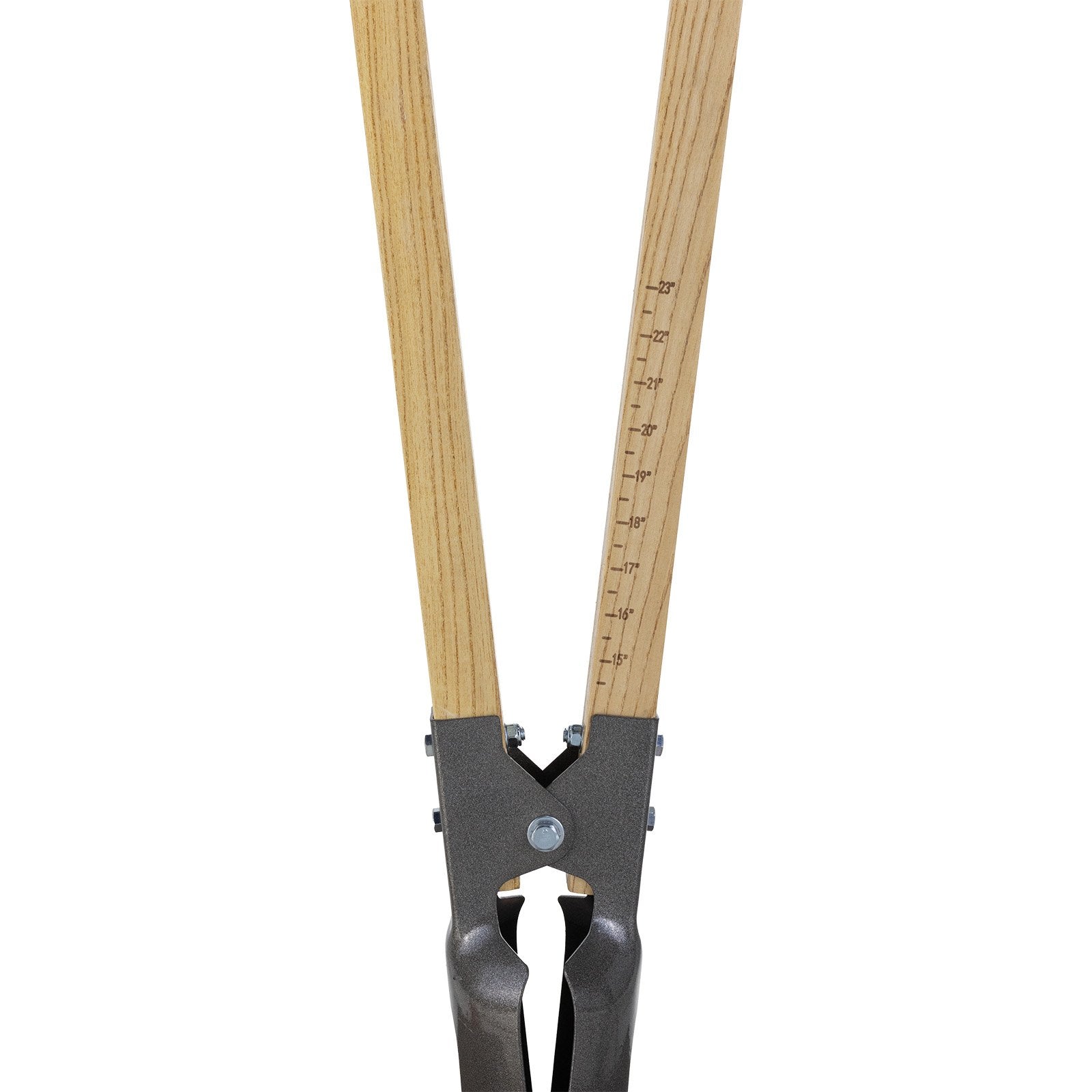 VEVOR Post Hole Digger with Wood Handle and Scale Markings 57.5" Hole Digger 