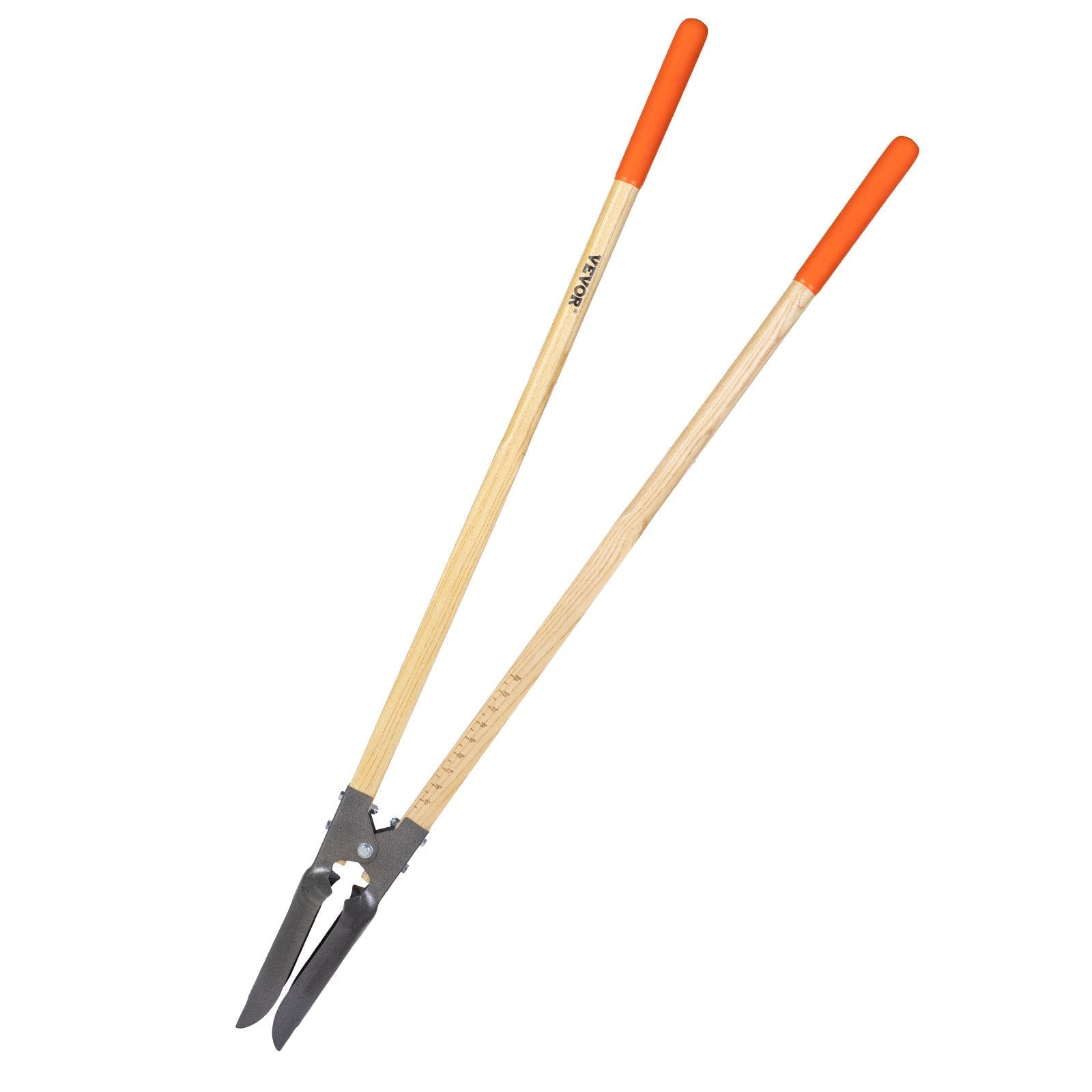 VEVOR Post Hole Digger with Wood Handle and Scale Markings 57.5" Hole Digger 