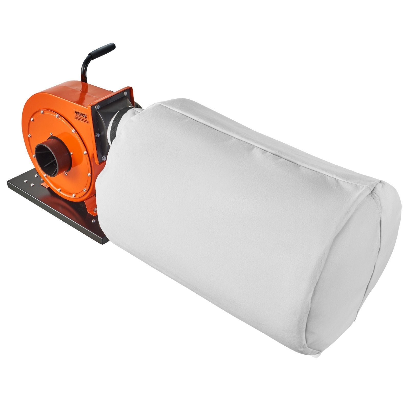 VEVOR Dust Collector, 1HP 537 CFM Air Flow, Rolling Dust Collector with 21-Gallon Dust Collection Bag, 2.5 Micron Bag Filtration, Industrial Workshop Mobile Wood Dust Container with Handle and Wheels 