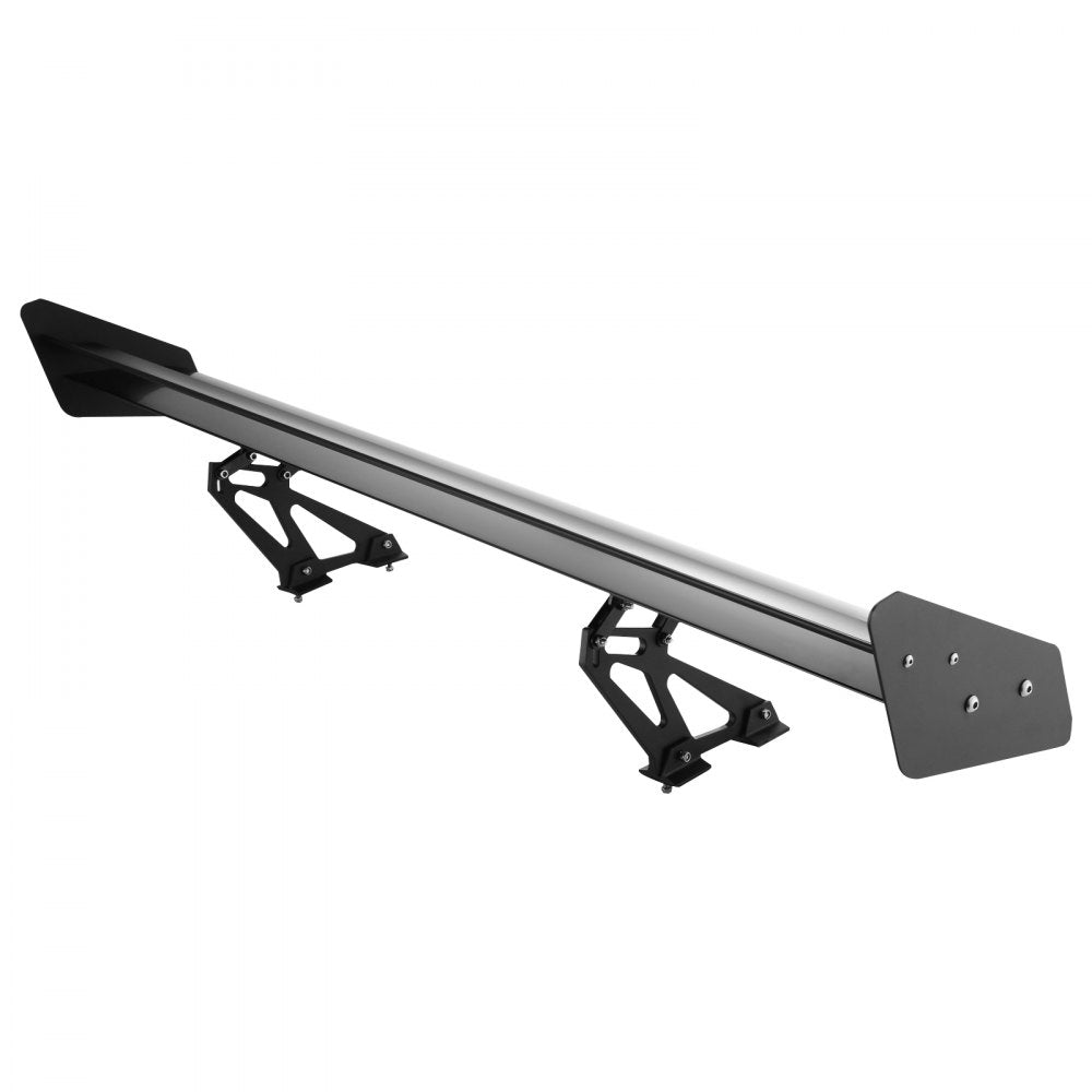 VEVOR Double Deck GT Wing Spoiler 53Inch Black Universal Lightweight Aluminum Adjustable Rear Spoiler Angel Racing Spoiler BGW Drift JDM Drift 