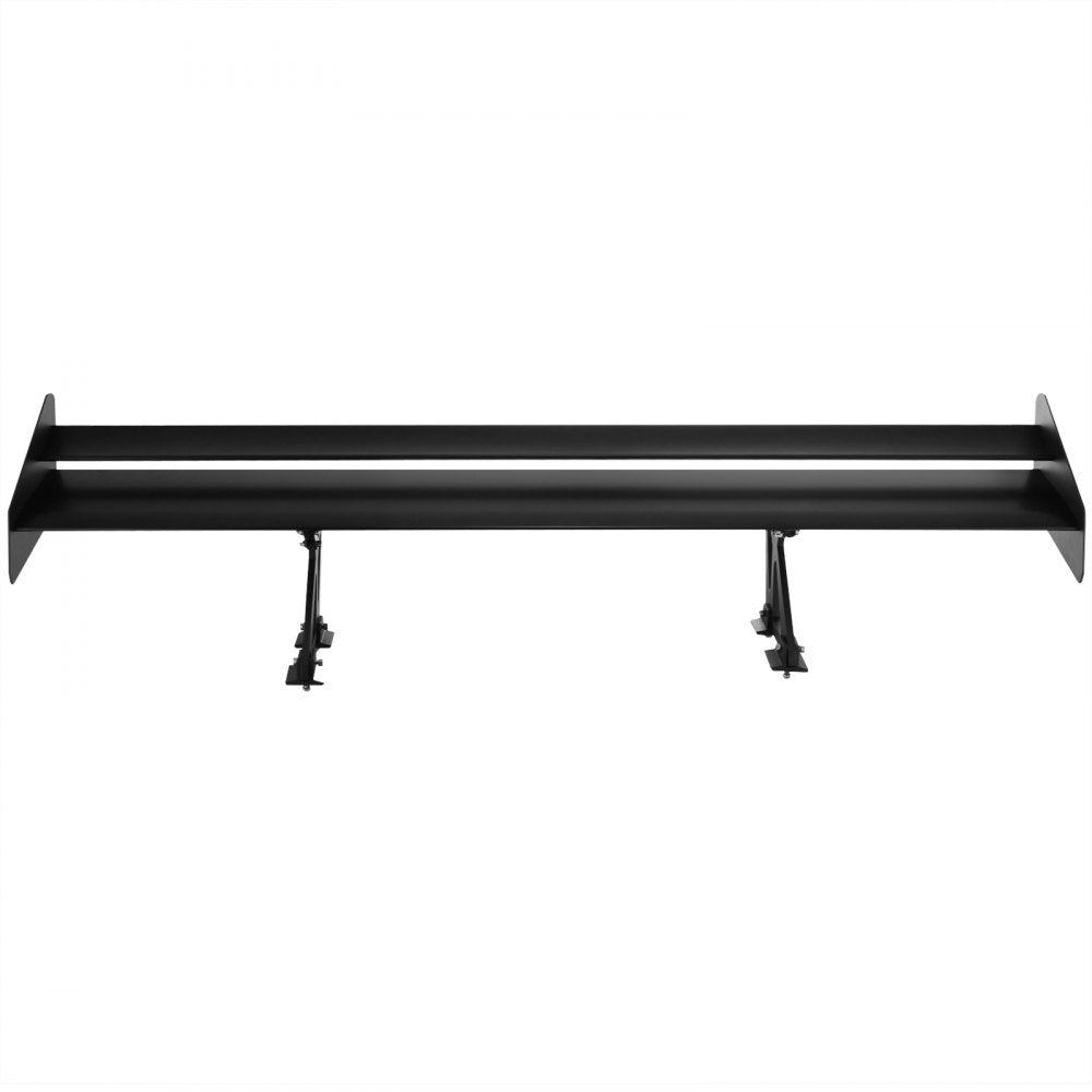 VEVOR Double Deck GT Wing Spoiler 53Inch Black Universal Lightweight Aluminum Adjustable Rear Spoiler Angel Racing Spoiler BGW Drift JDM Drift 