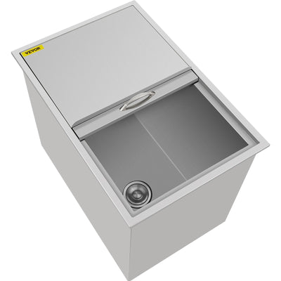 27”x18” Outdoor Kitchen Drop-in Ice Chest Bin Cooler 304 Beer Ice Buckets Box 