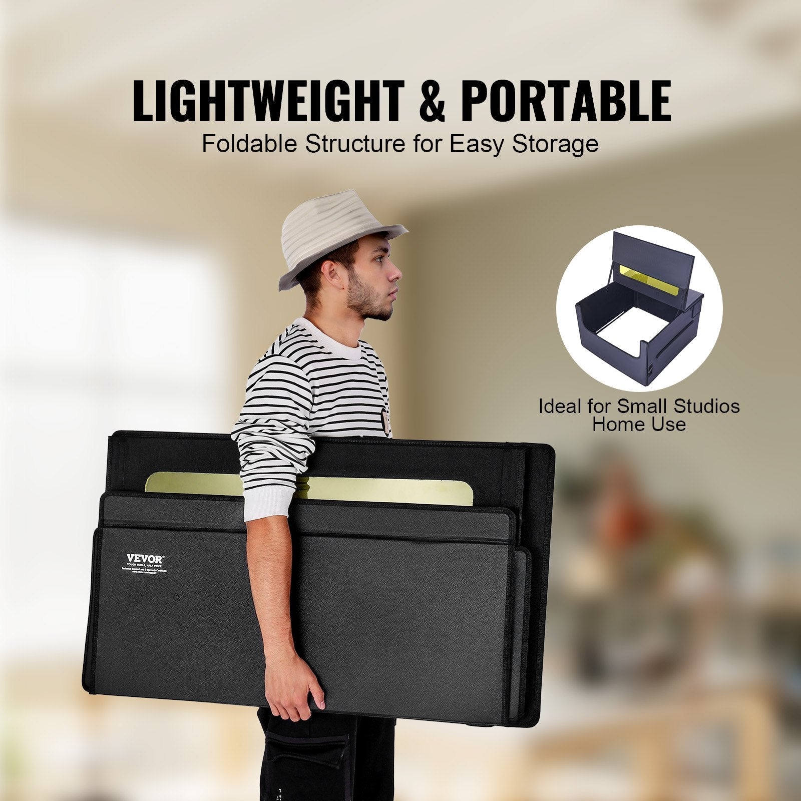 VEVOR Laser Engraver Enclosure 31.5 x 31.5 x 19.6" Fireproof Protective Cover 