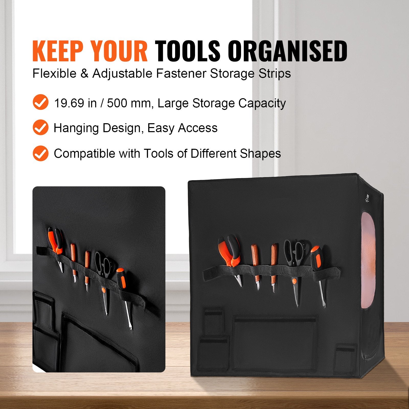 VEVOR Laser Engraver Enclosure 31.5 x 31.5 x 35.4" Fireproof Protective Cover 