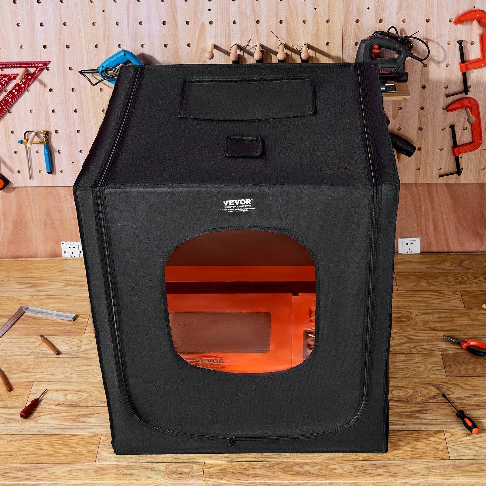 VEVOR Laser Engraver Enclosure 31.5 x 31.5 x 35.4" Fireproof Protective Cover 