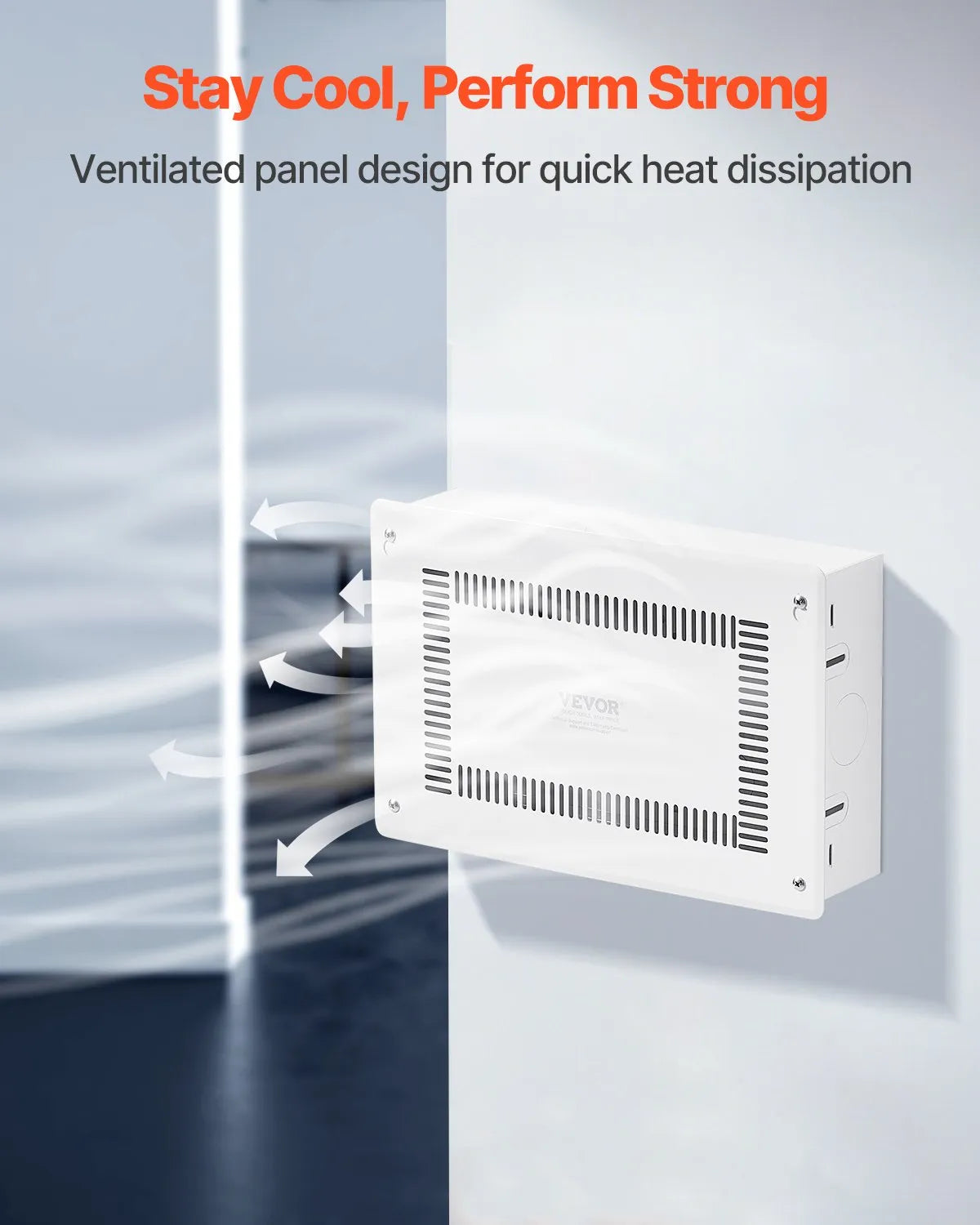 VEVOR Structured Media Enclosure 9 in Recessed in-Wall TV Media Box with Cover