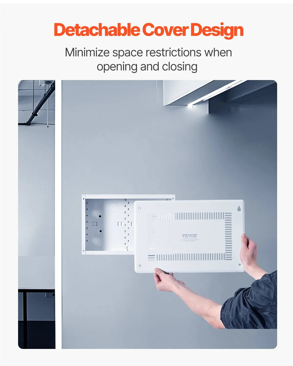 VEVOR Structured Media Enclosure 9 in Recessed in-Wall TV Media Box with Cover