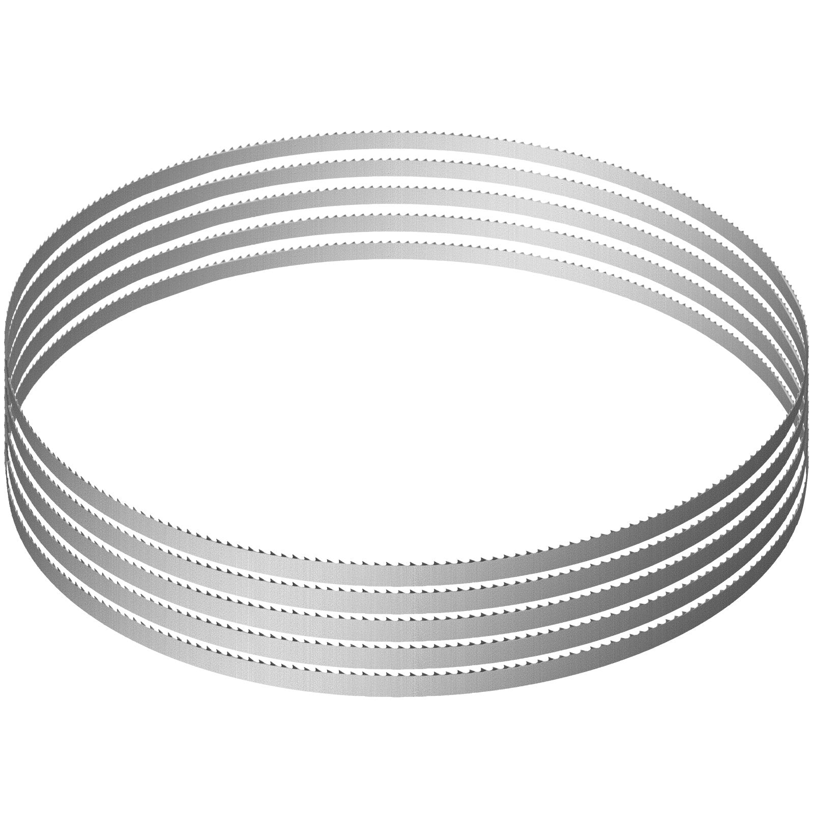 VEVOR Band Saw Blade, 65x0.63x0.02 inch, 5 PCS/Pack Meat Bandsaw Blades for Replacement, Carbon Steel Blade, Meat Cutting Blade Wrapped by Rust-Proof Paper, Fit for Commercial Bone Saw Machines 