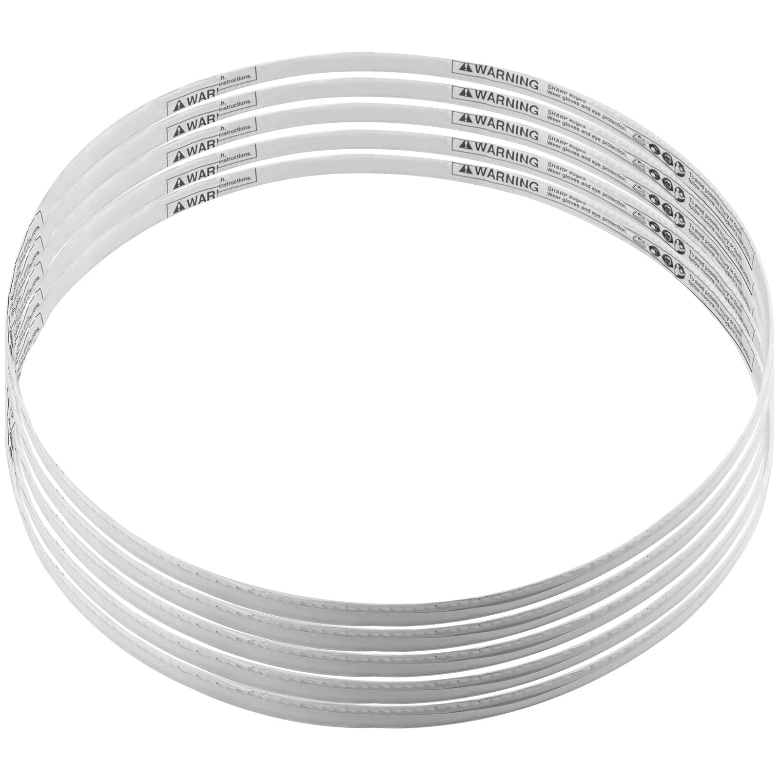 VEVOR Band Saw Blade, 65x0.63x0.02 inch, 5 PCS/Pack Meat Bandsaw Blades for Replacement, Carbon Steel Blade, Meat Cutting Blade Wrapped by Rust-Proof Paper, Fit for Commercial Bone Saw Machines 