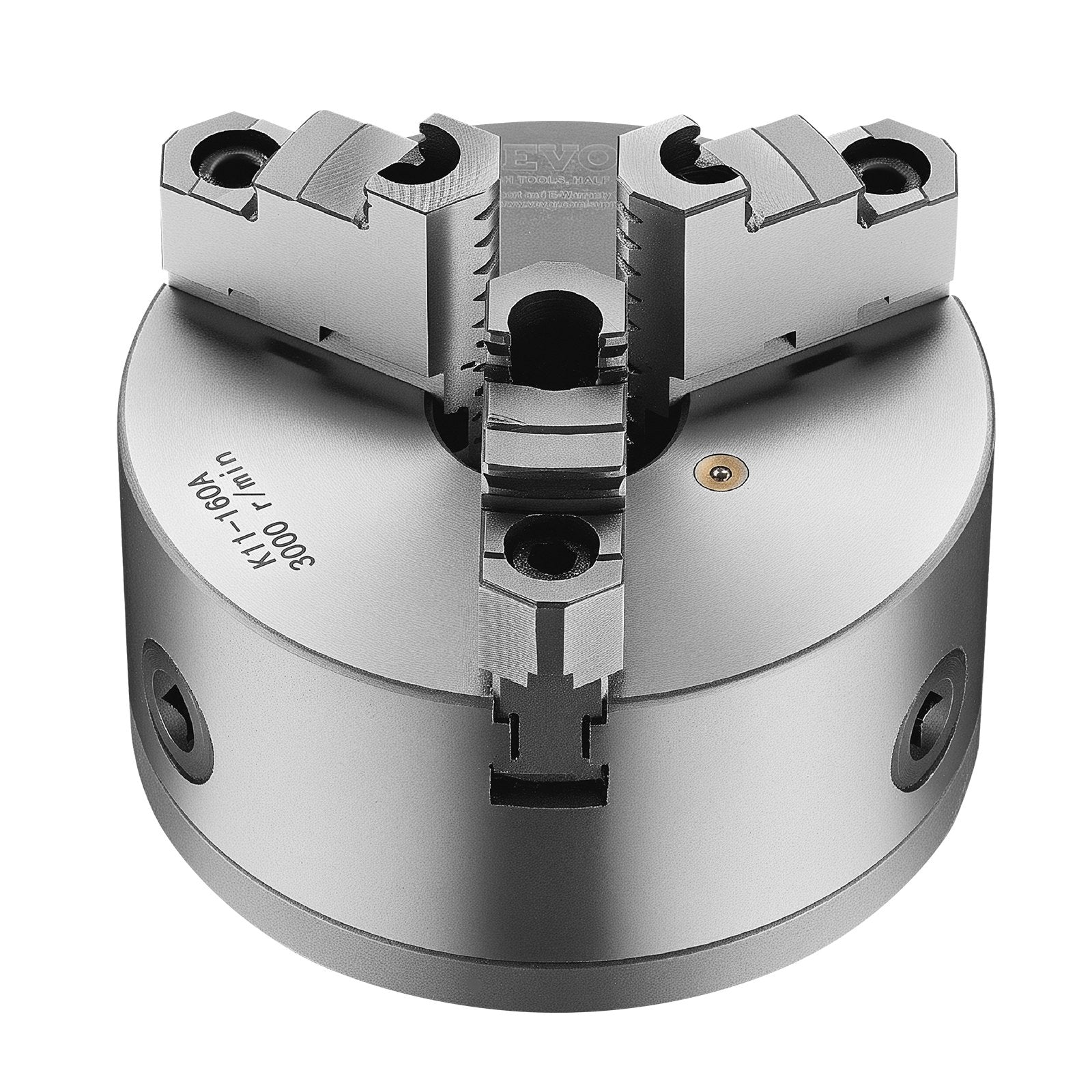 VEVOR 6 in 3-Jaw Self-Centering Lathe Chuck 1 1/2 in-8 Threaded Backing Plate 