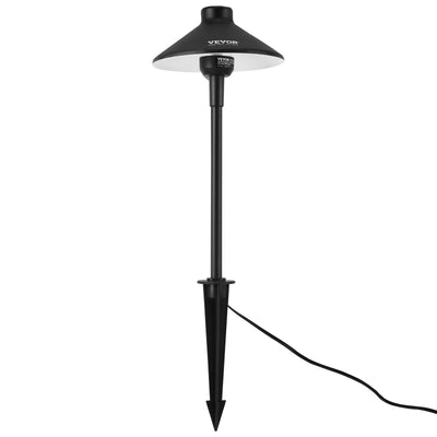 VEVOR 12 Pack Low Voltage Landscape Path Lights, 3W 210LM 12V-24VAC/DC Outdoor LED Pathway Lighting, 3000K Warm White Walkway Lights with Quick Connectors, IP66 Waterproof for Yard Garden Sidewalk 