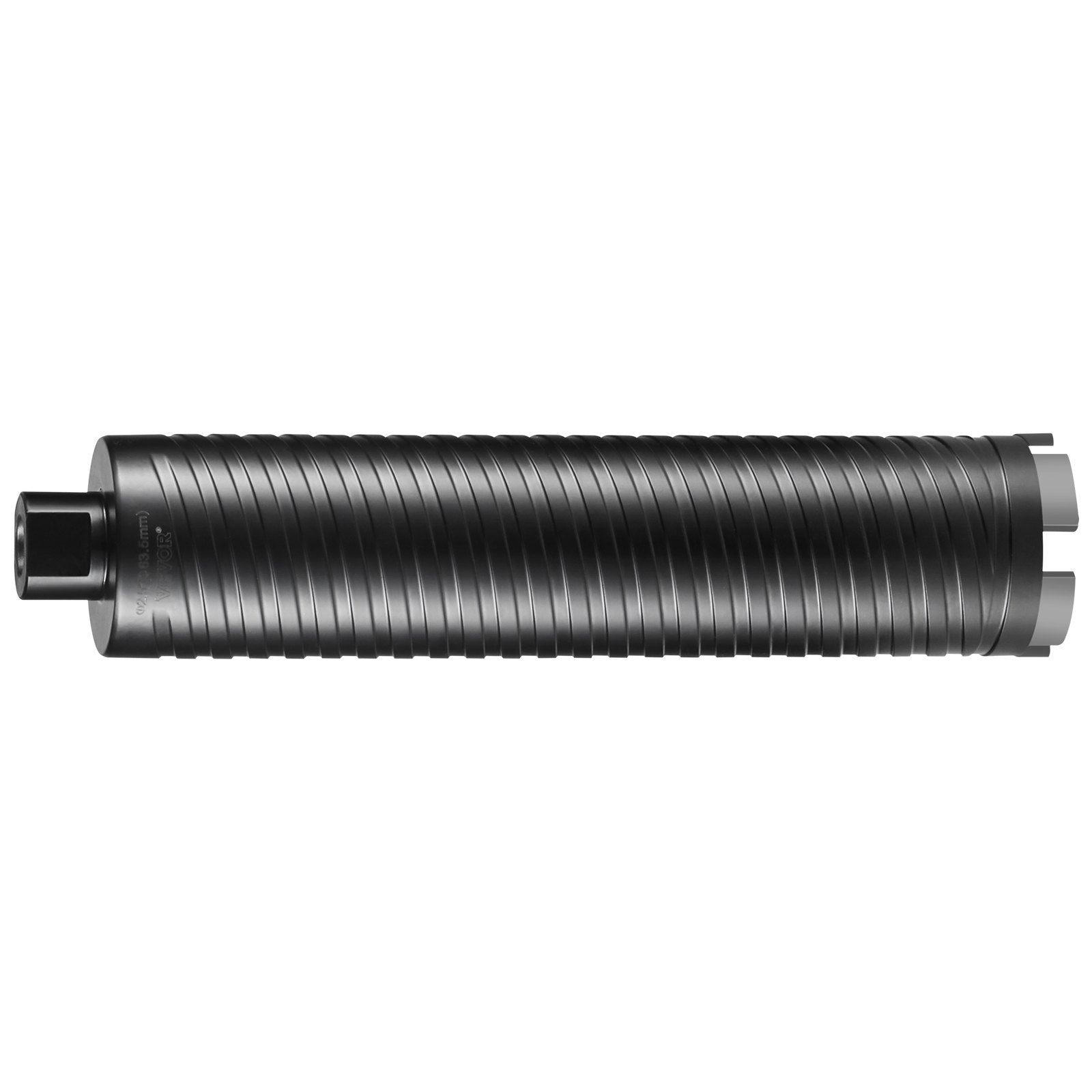 VEVOR Core Drill Bit, 2.5" Wet/Dry Diamond Core Drill Bits for Brick and Block, Concrete Core Drill Bit with Pilot Bit Adapter and Saw Blade, 9.5" Drilling Depth, 5/8"-11 Inner Thread, Laser Welding 