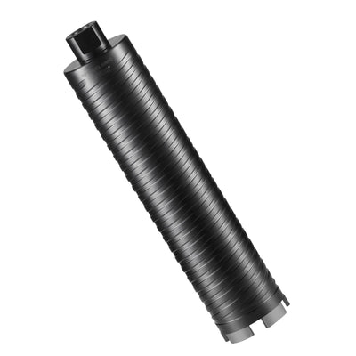 VEVOR Core Drill Bit, 2.5" Wet/Dry Diamond Core Drill Bits for Brick and Block, Concrete Core Drill Bit with Pilot Bit Adapter and Saw Blade, 9.5" Drilling Depth, 5/8"-11 Inner Thread, Laser Welding 