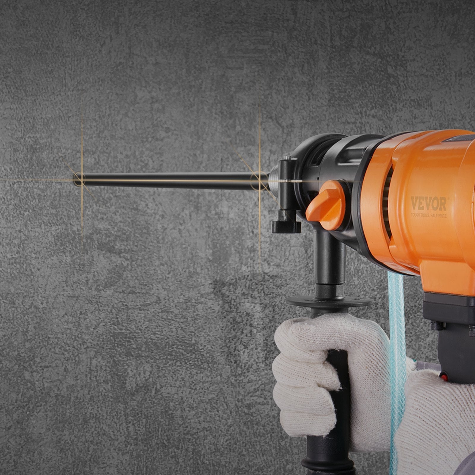 VEVOR Core Drill Bit, 1" Wet Diamond Core Drill Bits, 14" Drilling Depth Concrete Core Drill Bit, 5/8"-11 Inner Thread, Laser Welding, Diamond Wet Coring Bit for Concrete Brick and Block 