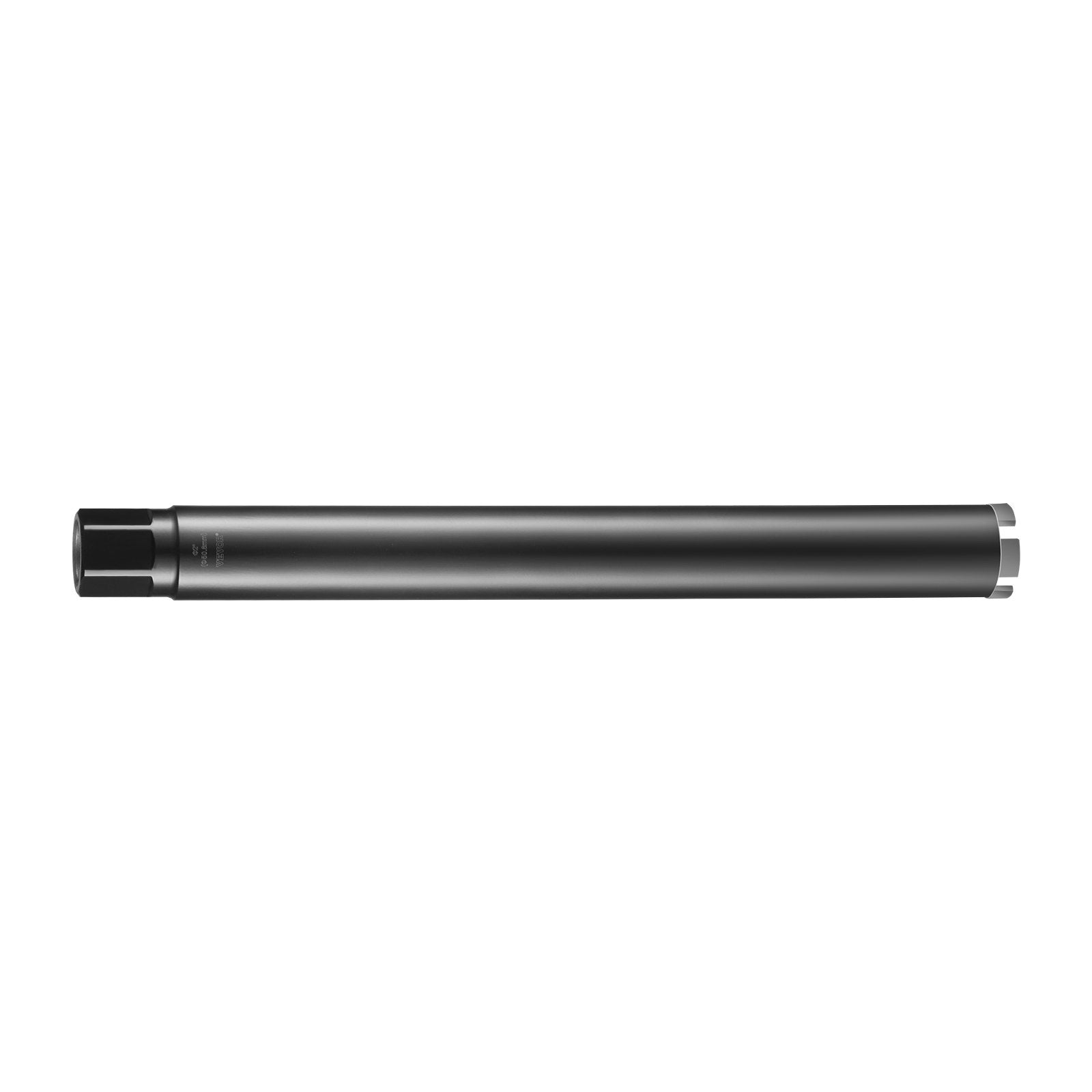 VEVOR Core Drill Bit, 2" Wet Diamond Core Drill Bits, 14" Drilling Depth Concrete Core Drill Bit with Saw Blade, 1-1/4"-7 Inner Thread, Laser Welding, Diamond Wet Coring Bit for Concrete Brick 