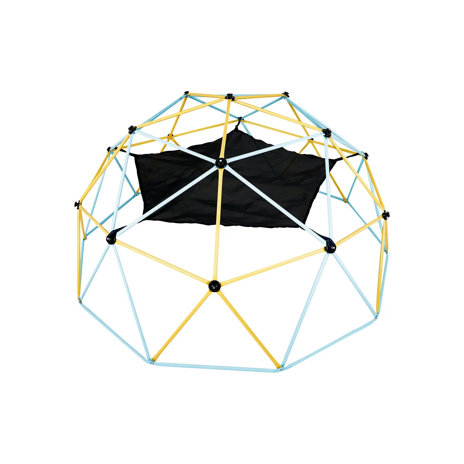 VEVOR Climbing Dome, 10FT Geometric Dome Climber with Hammock and Swing, for Kids 3 to 10 Years Old, Jungle Gym Supports 750LBS and Easy Assembly, with Climbing Grip, Outdoor Backyard Play Equipment