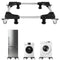 VEVOR Fridge Stand Mobile Base 1100 lb 27.5-35.4 Inch Adjustable Furniture Dolly