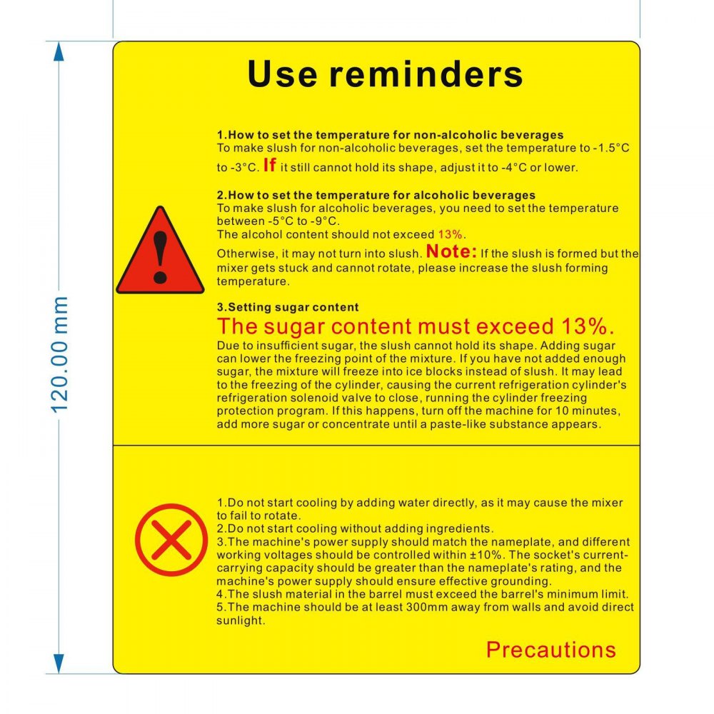 VEVOR Commercial Slushy Machine, 12L / 3.2 Gal Single Bowl, 24 Cups Output, 110V 550W Stainless Steel Margarita Smoothie Frozen Drink Maker, Slushie Machine for Party Cafes Restaurants Bars Home Use 