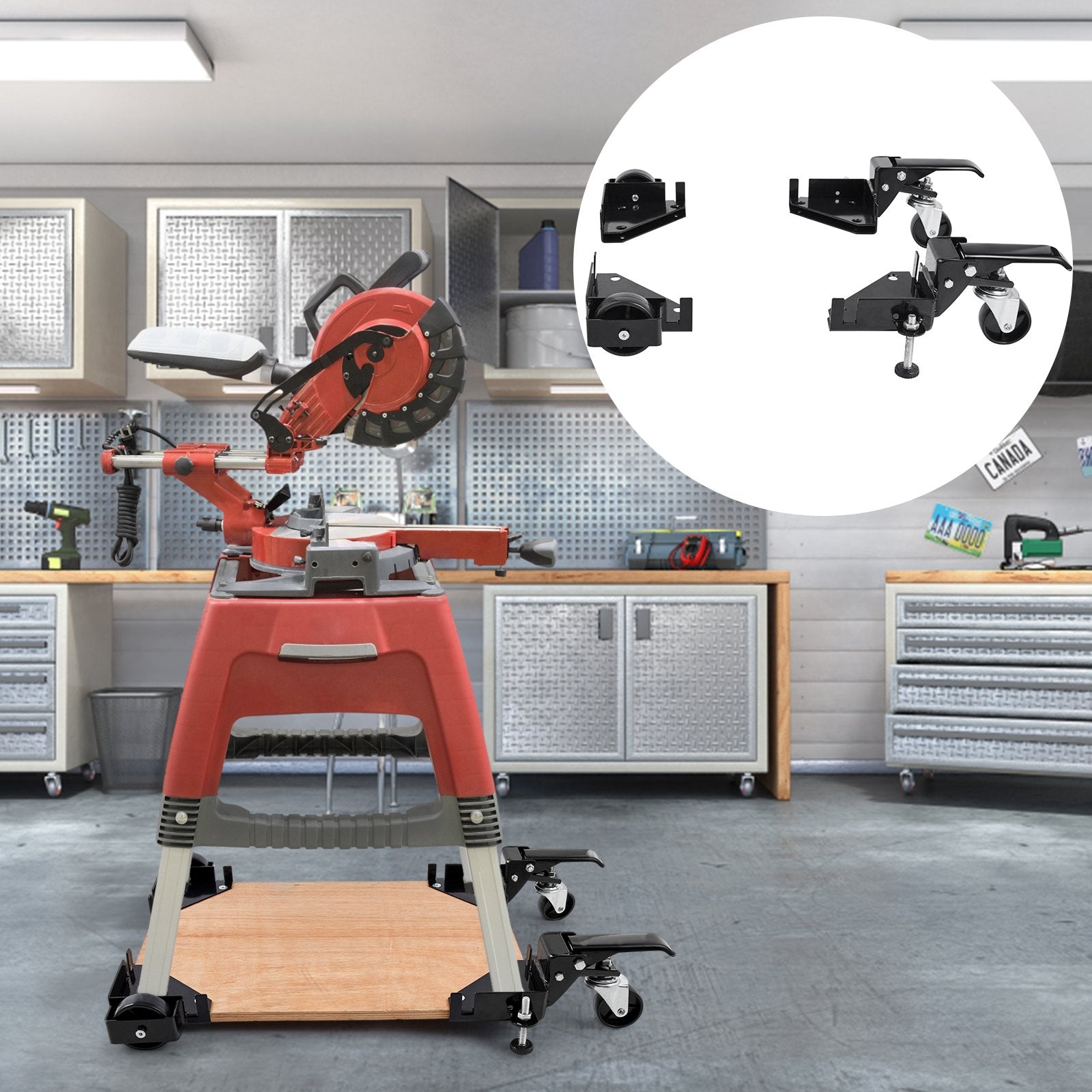 VEVOR Mobile Base Heavy Duty Universal Stand 400 lbs Capacity For Tools Machines 
