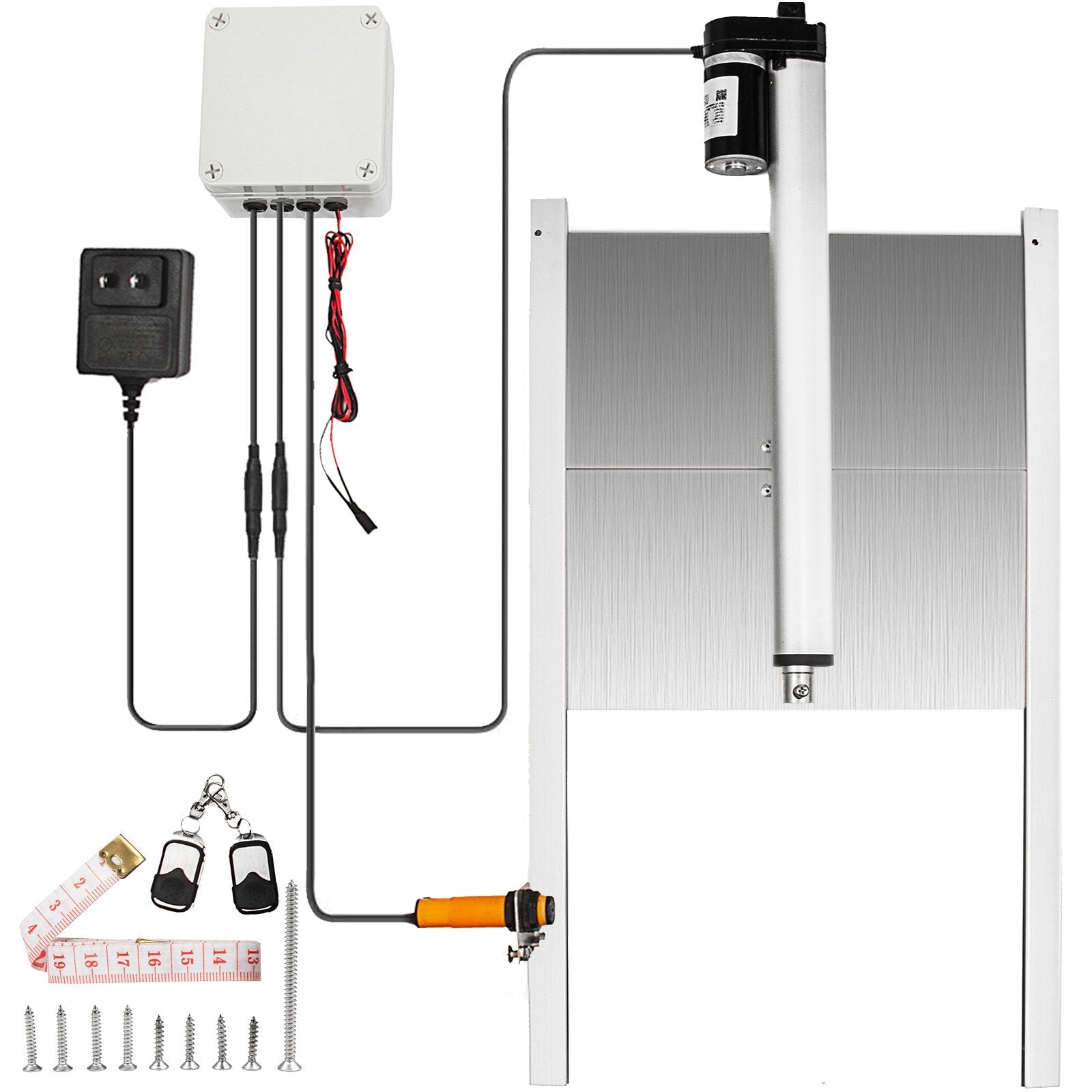 Vevor Automatic Chicken Coop Door Opener Kit Light Sensor 12.6"x11.8" Hen House 