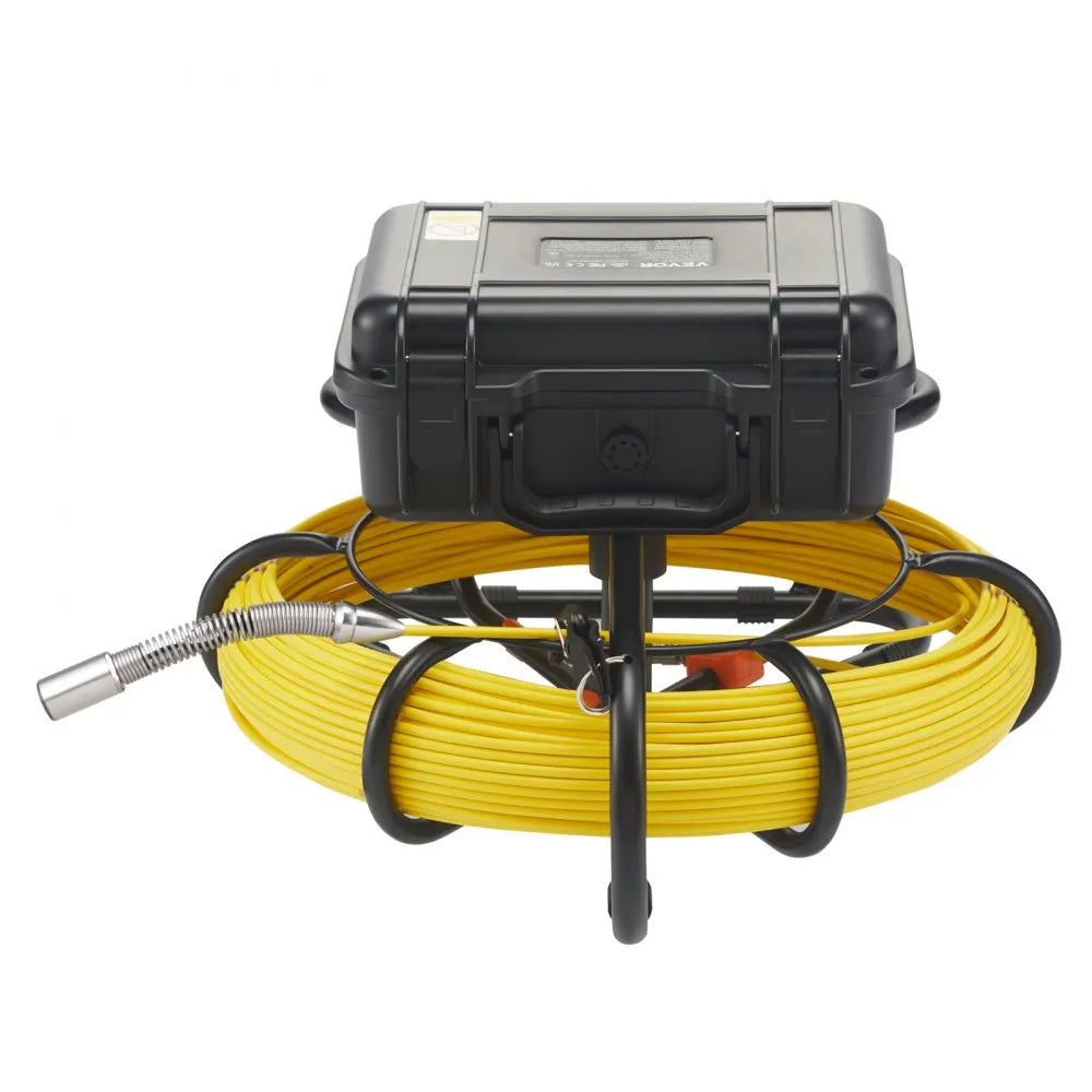 VEVOR Sewer Camera, 230 ft/70 m, 9" Screen Pipeline Inspection Camera with DVR Function, Waterproof IP68 Camera w/12 Adjustable LEDs, w/a 16G SD Card, for Sewer Line, Home, Duct Drain Pipe Plumbing