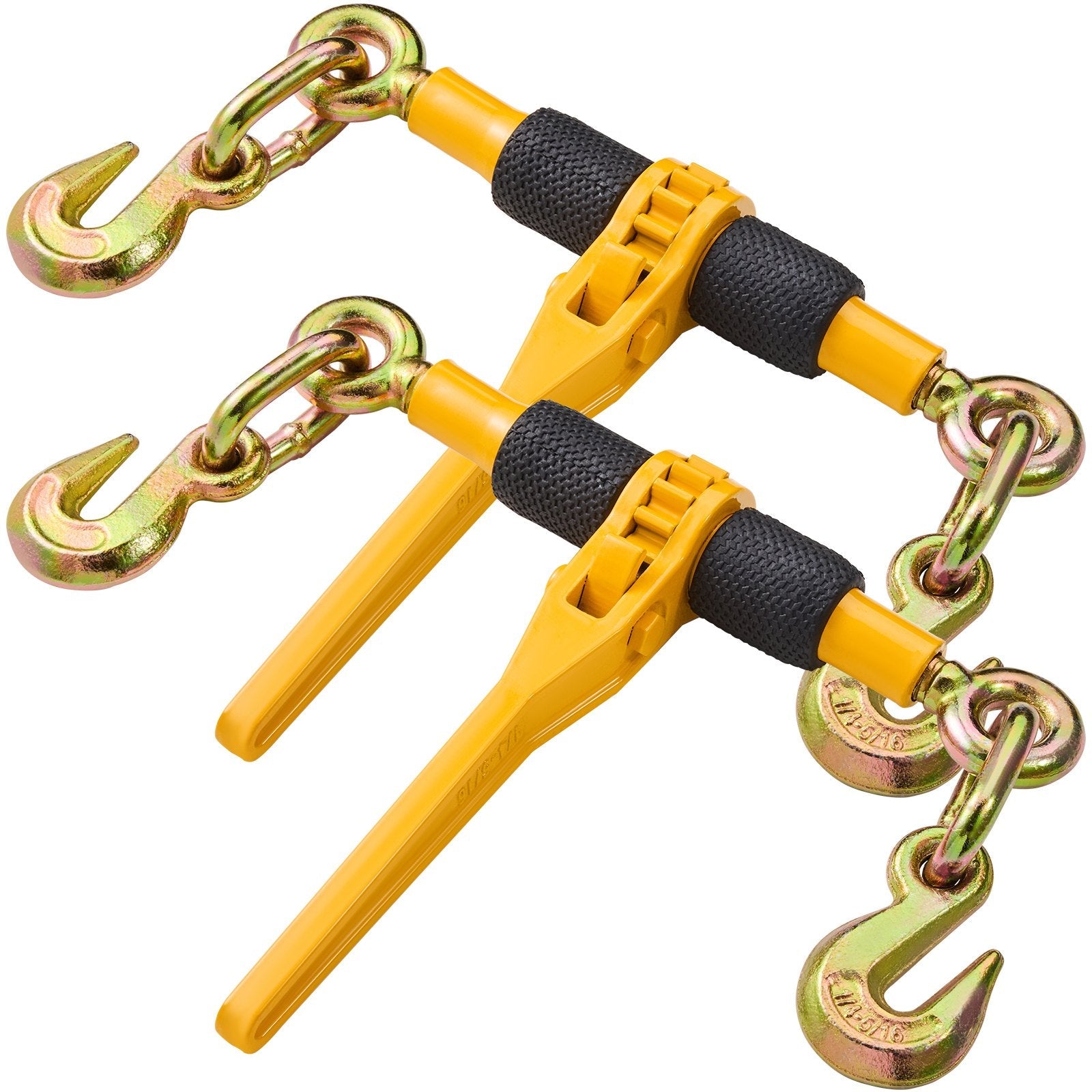 VEVOR Chain Binder Ratchet Load Binder 1/4"-5/16" 2600 lbs for Tie Down 2 Pack 