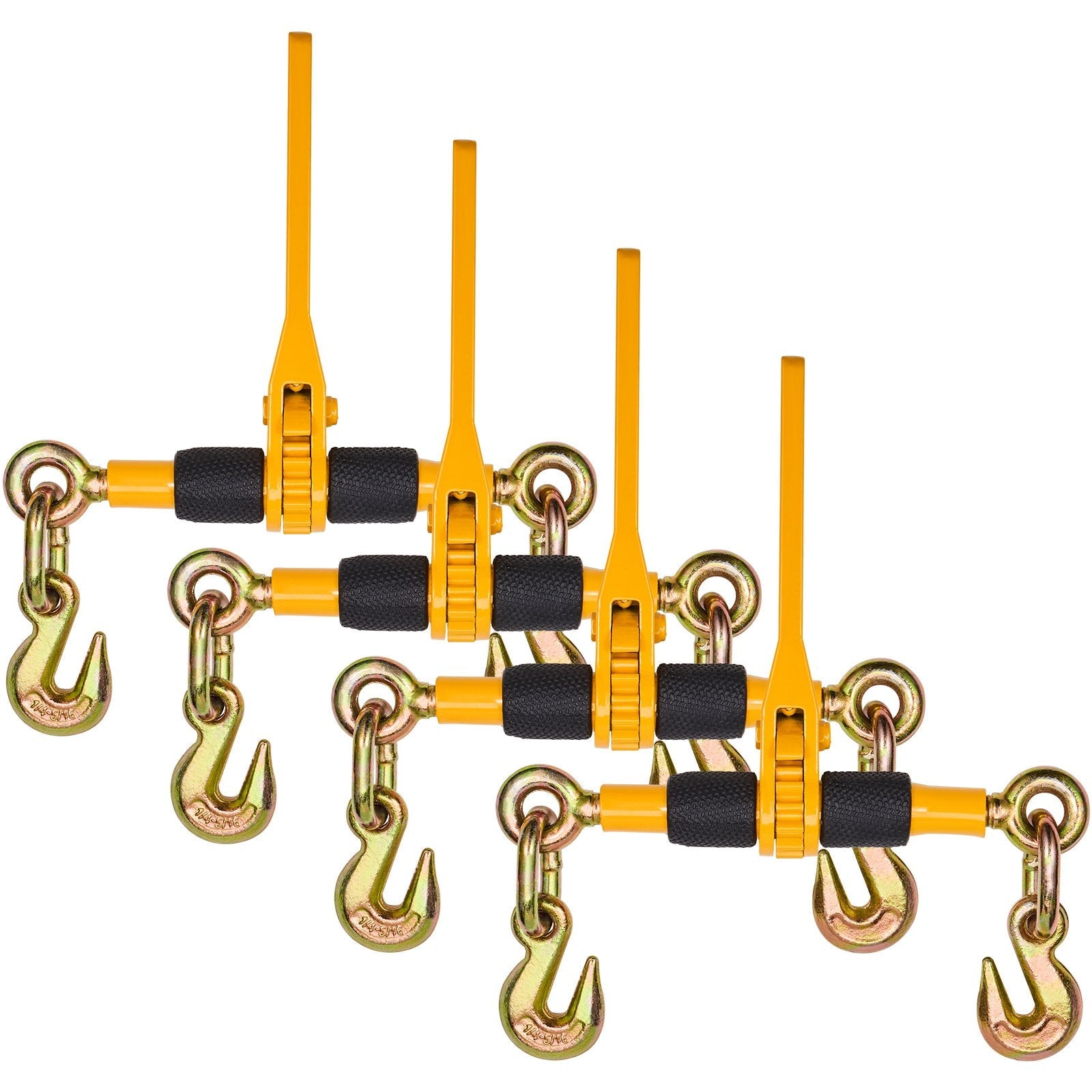VEVOR Chain Binder Ratchet Load Binder 1/4"-5/16" 2600 lbs for Tie Down 4 Pack 