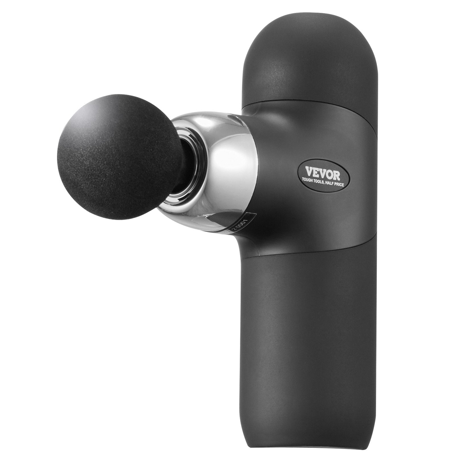 VEVOR Mini Massage Gun Deep Tissue Percussion Muscle Massager 4 Speeds 4 Heads 