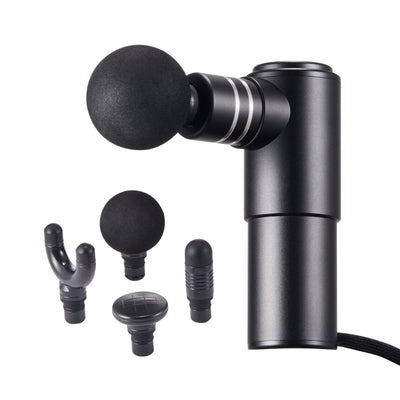 VEVOR Massage Gun Deep Tissue, Percussion Muscle Massager for Athletes - with 4 Speed Levels & 4 Massage Heads, 12V 2500mAh Batteries, Handheld Electric Massage Gun for Pain Relief, Muscle Relaxation 