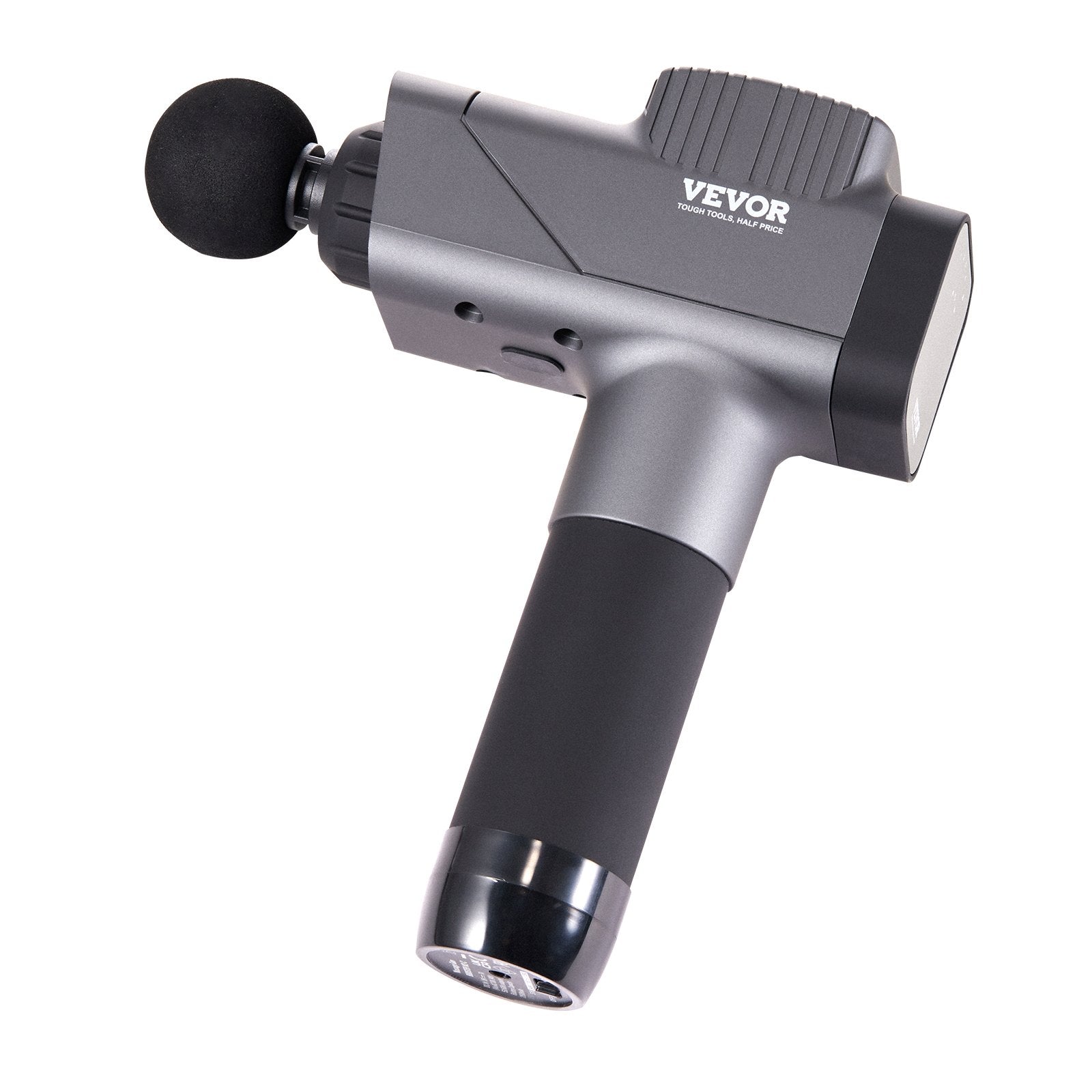 VEVOR Massage Gun Deep Tissue, Percussion Muscle Massager for Athletes - with 8 Speed Levels & 6 Massage Heads, 16V 2500mAh Batteries, Handheld Electric Massage Gun for Pain Relief, Muscle Relaxation 