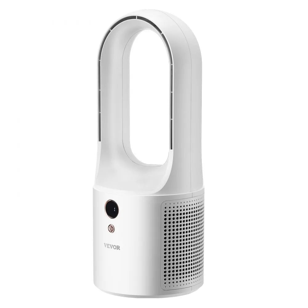 VEVOR Portable Desk Bladeless Fan 12.99" 6-Speed Quiet Fan for Bedroom & Office