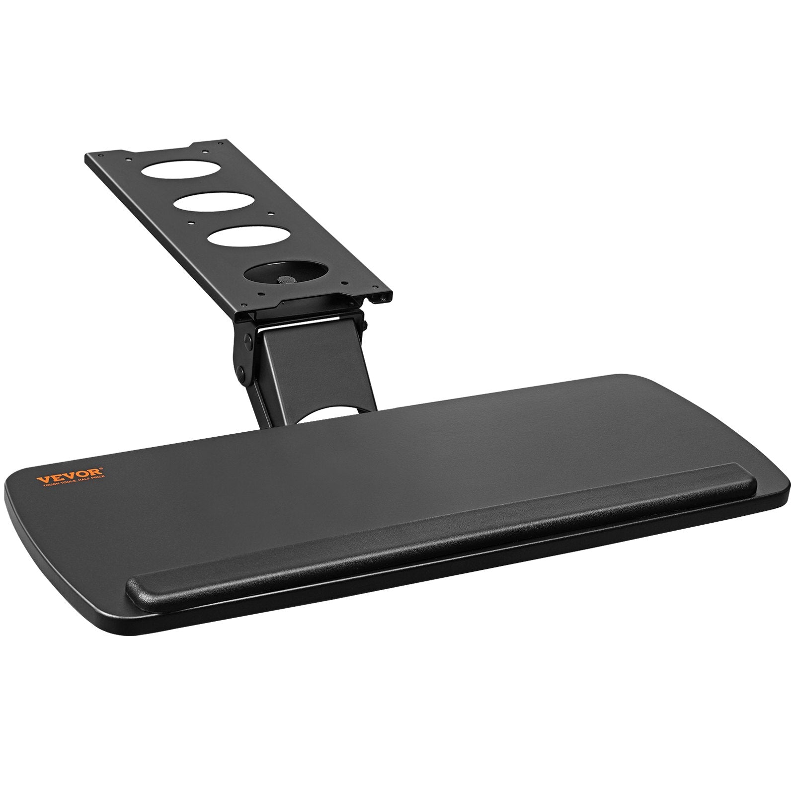 VEVOR Keyboard Tray Under Desk, Height and Angle Adjustable Ergonomic Keyboard/Mouse Tray Under Desk, Large 25x9.8 inch Slide-out Computer Drawer for Typing in Home, Office Work 