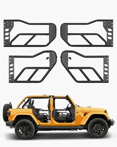 VEVOR 4-Door Jeep Tube Doors Jeep Tubular Door for 2007-2018 Jeep Wrangler JK 