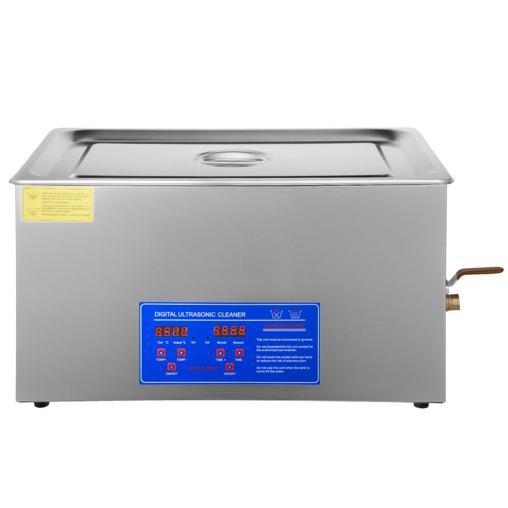 VEVOR 22L Industrial Ultrasonic Cleaner with Digital Timer&Heater 40kHz Professional Ultrasonic Cleaner 110V with Excellent Cleaning Effect for Wrench Tools Industrial Parts Mental Apparatus 