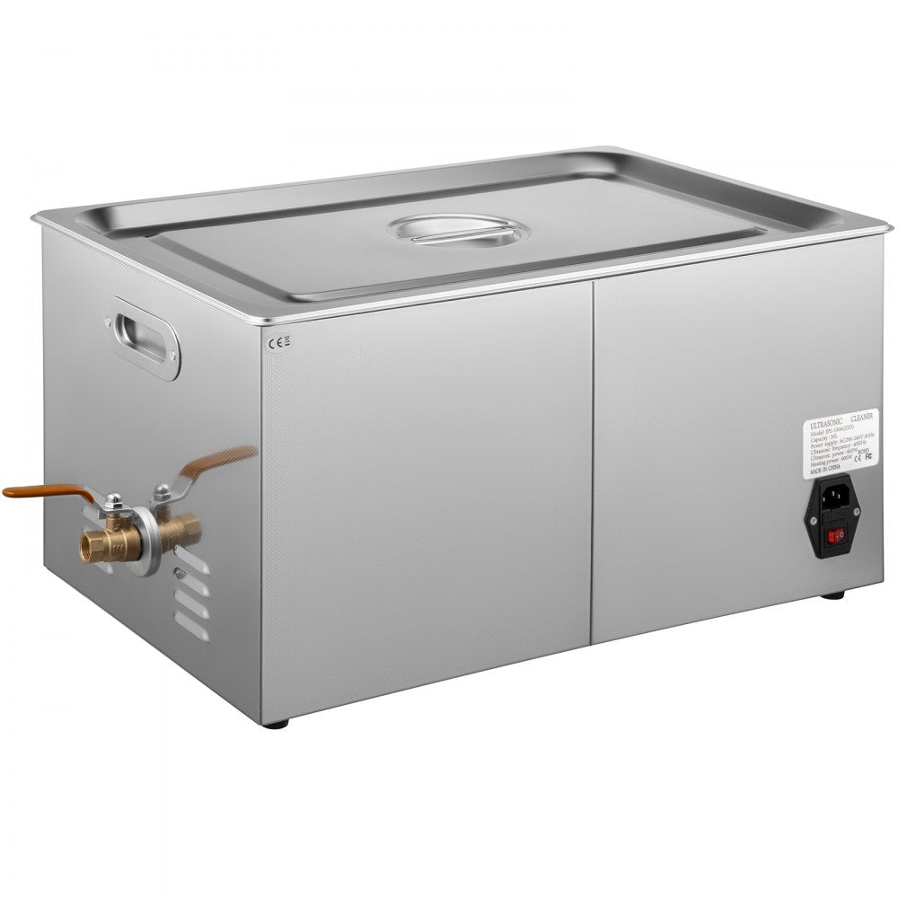 VEVOR 22L Industrial Ultrasonic Cleaner with Digital Timer&Heater 40kHz Professional Ultrasonic Cleaner 110V with Excellent Cleaning Effect for Wrench Tools Industrial Parts Mental Apparatus 