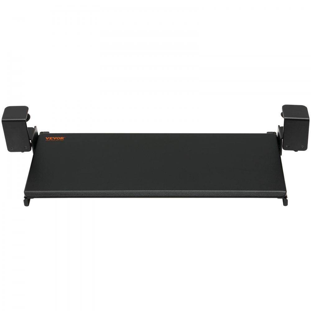 VEVOR Keyboard Tray Under Desk, Pull out Keyboard/Mouse Tray Under Desk with Sturdy No-drill C Clamp Mount, Large 26.8 x 11 inch Slide-out Computer Drawer for Typing in Home, Office Work 